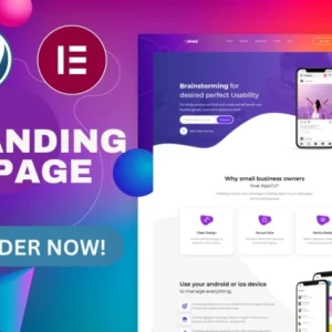 I can design WordPress landing pages with Elementor page builder.